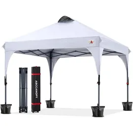 luxuskollektion Faltpavillon 3 x 3 m Weiß