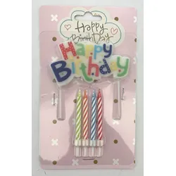 Kerzen-Set HAPPY BIRTHDAY