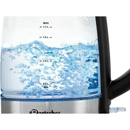 Bartscher Wasserkocher 1,7 Liter 2200 Watt Glas, 200096