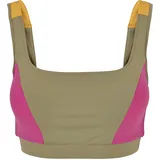 URBAN CLASSICS Color Block Khaki/Bright Violett/Magic Mango XS