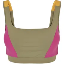 URBAN CLASSICS Color Block Khaki/Bright Violett/Magic Mango XS