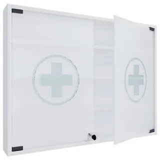 VCM Medizinschrank Hustila L ca. H. 40 x B. 80 x 10 cm