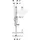 Geberit Duofix Element f. WT, 82-98cm, S-Arm.
