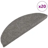 vidaXL Stufenmatten Selbstklebend 20 Stk. Grau 65x22,5x3,5 cm