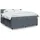 vidaXL Boxspringbett 180 x 200 cm Dunkelgrau