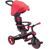GLOBBER Dreirad für Kinder Explorer Trike 4-in-1 schwarz/rot