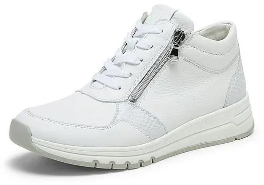 Knöchelhoher Sneaker April Waldläufer weiss, 39