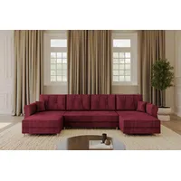 Altdecor Ecksofa in U-Form mit Schlaffunktion und Bettkasten APOL-U