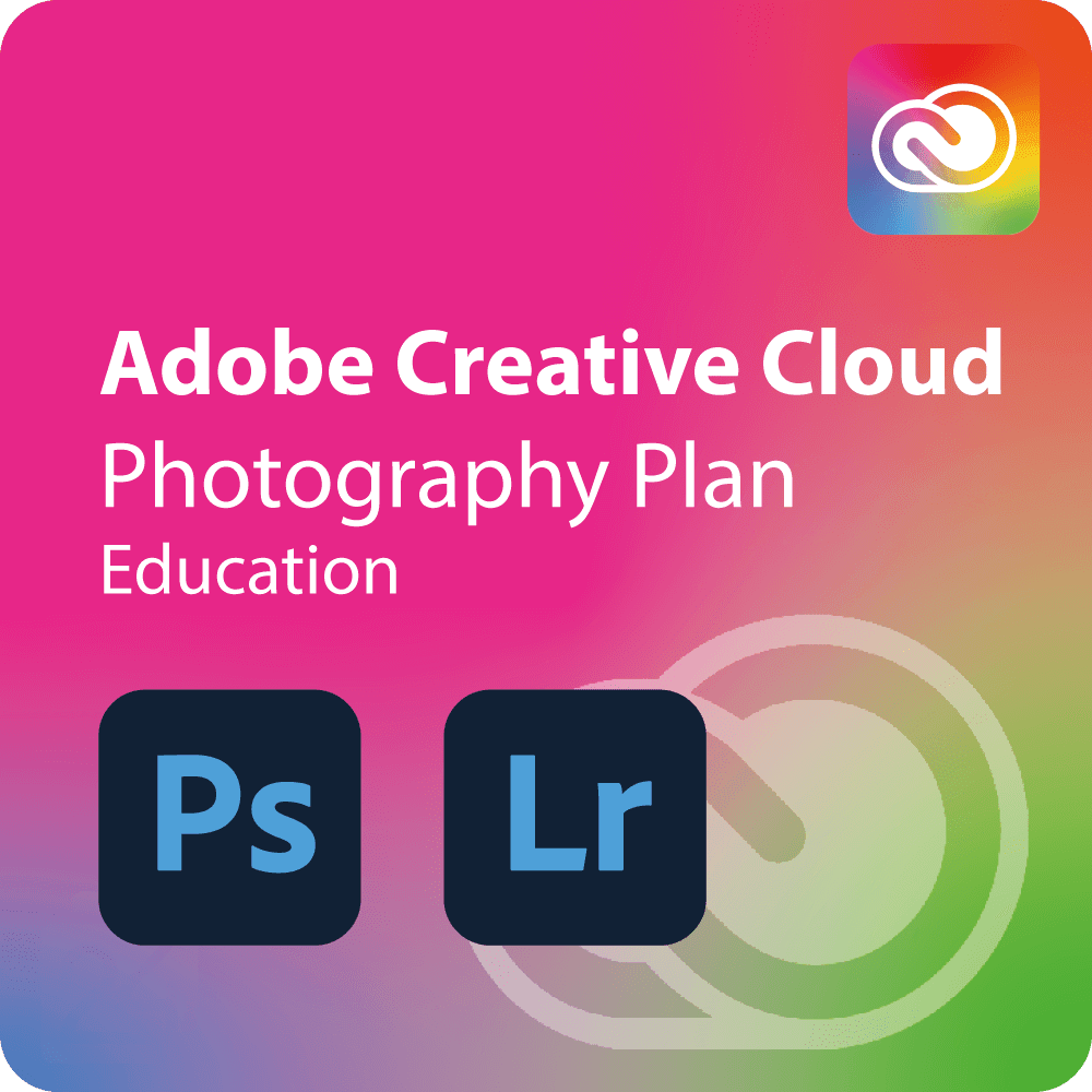 Adobe Creative Cloud Photography Plan, Academic