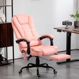 Vinsetto Chefsessel Kunstleder Rosa