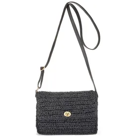 VIVANCE Umhängetasche Papierstroh Black