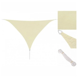 vidaXL Sonnensegel Sonnensegel Sonnenschutz Schattensegel Oxford Gewebe Dreieckig 3,6 x 3 beige