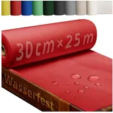 DecoHomeTextil Heimtextilmanufaktur Tischdecke Rolle Vliesstoff Tischläufer Vlies wasserabweisend rot 30 cm x 2500 cm