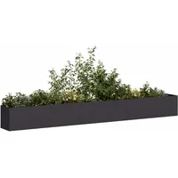 VidaXL Pflanzkübel 360 x 40 x 40 cm Schwarz