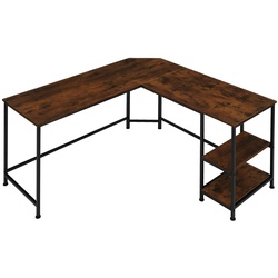 TECTAKE Schreibtisch Hamilton 138x138x75,5cm