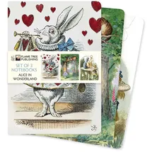 Flame Tree Gift Dreier Set DIN-A5-Format-Notizbücher: Alice im Wunderland: Unser beliebten DIN-A5-Format-Notizbücher im 3er-Pack mit flexiblen, künstlerisch ... (3er-Sets DIN-A5-Format-Notizbücher)