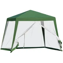 Outsunny Gartenpavillon 3 x 3 m inkl. 4 Seitenteile Grün