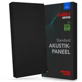 Addictive Sound Schallabsorber Wand Standard, Studioqualität-Akustikpaneel mit Akustikwolle, Klasse A Schallabsorption, EU-produziert, Montageset Wand/Decke, 100x50x11 cm, 7 kg, Black