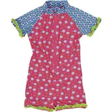 Playshoes UV-Schutz Einteiler Unisex Kinder Badeanzug Schwimmanzug Badebekleidung, Blumen, 98/104 - 98-104