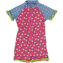 Playshoes UV-Schutz Einteiler Unisex Kinder Badeanzug Schwimmanzug Badebekleidung, Blumen, 98/104 - 98-104