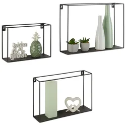 Wandboardset aus Metall, 3-teilig
