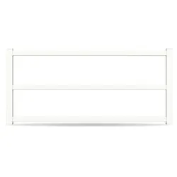 Zaun, Aluminium, Weiß RAL 9016, Modell Berlin, flexible Befestigungssysteme, Zaunelement individuell konfigurierbar