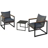 Hti-Living Cirella Set 3-tlg. Grau/Schwarz