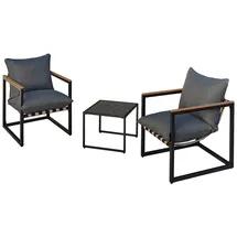 Hti-Living Cirella Set 3-tlg. Grau/Schwarz