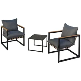 Hti-Living Cirella Set 3-tlg. Grau/Schwarz