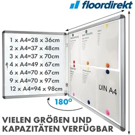 Master of Boards Schaukasten Innen Premium 70 x 67 cm 6 x A4
