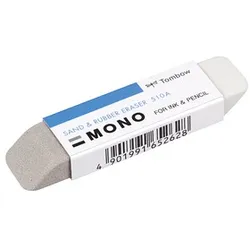 Tombow Radiergummi MONO SAND & RUBBER ERASER weiß, grau