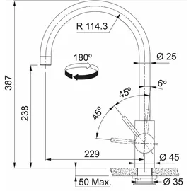 Franke Küchenarmatur edelstahl 12328