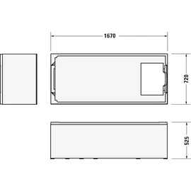 Duravit No.1 Rechteckbadewanne 75 x 170 cm 700490000000000