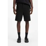 Hugo Sweatshorts aus reiner Baumwolle, Modell 'NASENSIO', Black, L