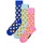 Happy Socks 3er Pack Unisex Socken mehrfarbig 41-46