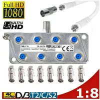 TronicXL 8-Fach TV Splitter DVB-T Kabelfernsehen DVBC