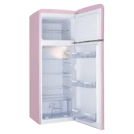 Amica KGC 15636 P Retro-Kühl-Gefrierkombination (206 l, 1440 mm hoch, Rosa)