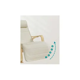 Möbel Kraft Schaukelstuhl ¦ beige ¦ Maße (cm): B: 67 H: 84