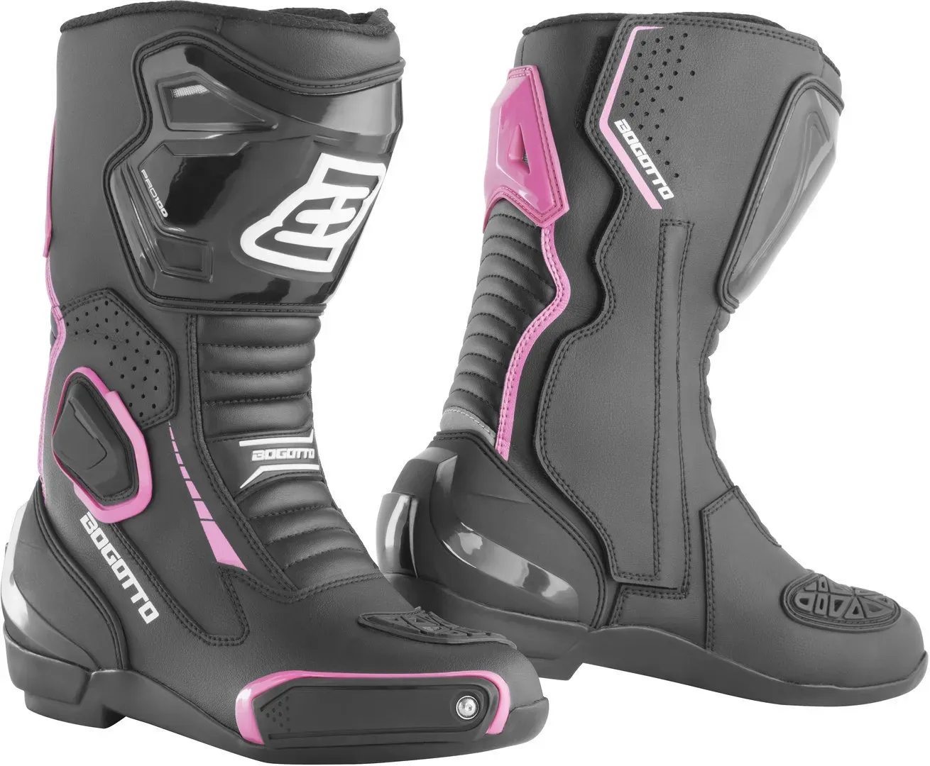 Bogotto Carta Race perforierte Damen Motorrad Stiefel