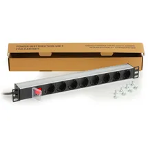 Link Mehrfachsteckdose 39 cm Schwarz 8 St.