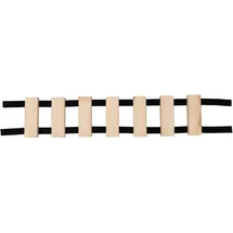 QLS Hängebrücke für Katzen Kletterwand Katzenmöbel Wandmontage 7 Stufen Holz Kiefer 9957