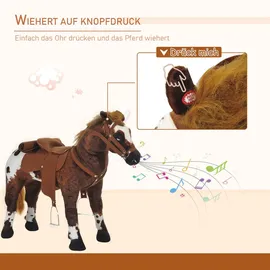 Homcom Spielpferd Reitpferd braun