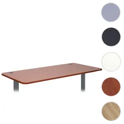 Tischplatte HWC-D40 f√or Schreibtische, Schreibtischplatte, 160x80cm MVG-zertifiziert ~ natur