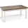 WFL GROUP Ausziehtisch 200 x 78 x 100 cm Lefkas Eiche braun