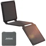 21W Solarpanel Faltbar, Solar Ladegerät mit 2 USB-A Anschlüssen, Faltbares Solarpanel für Telefon, USB betriebene Geräte, Tragbares Solarladegerät für Camping, Outdoor-Abenteuer, Rucksacktourismus