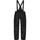 normani Thermohose Herren Thermohose Aoraki Winterhose gefütterte Skihose Outdoorhose mit abnehmbaren Hosenträgern grau|schwarz M