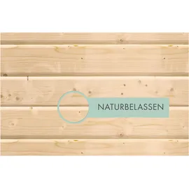Karibu Fußboden 1,9 x 2 m Naturbelassen