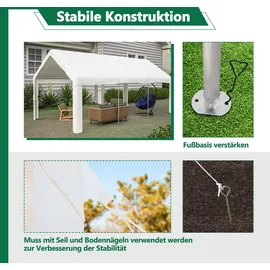 Thanaddo Zeltgarage 3,0 x 6,1 m weiß