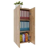 VCM Büroschrank Ulas, 918432 eiche 2 Fachböden 49,0 x 34,0 x 108,0 cm