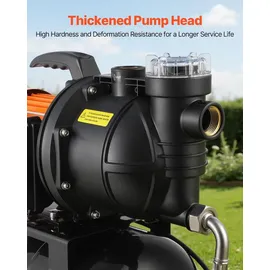 Vevor Hauswasserwerk 735 W 3785 L/h 19 L Druckbehälter 39 m Förderhöhe